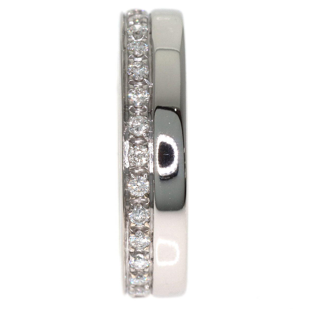 GUCCI Full eternity Diamond Ring K18 White Gold Ladies [Used]