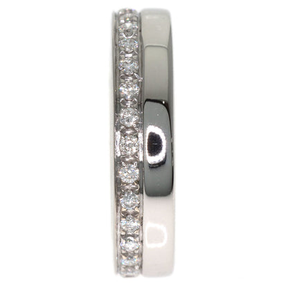 GUCCI Full eternity Diamond Ring K18 White Gold Ladies [Used]