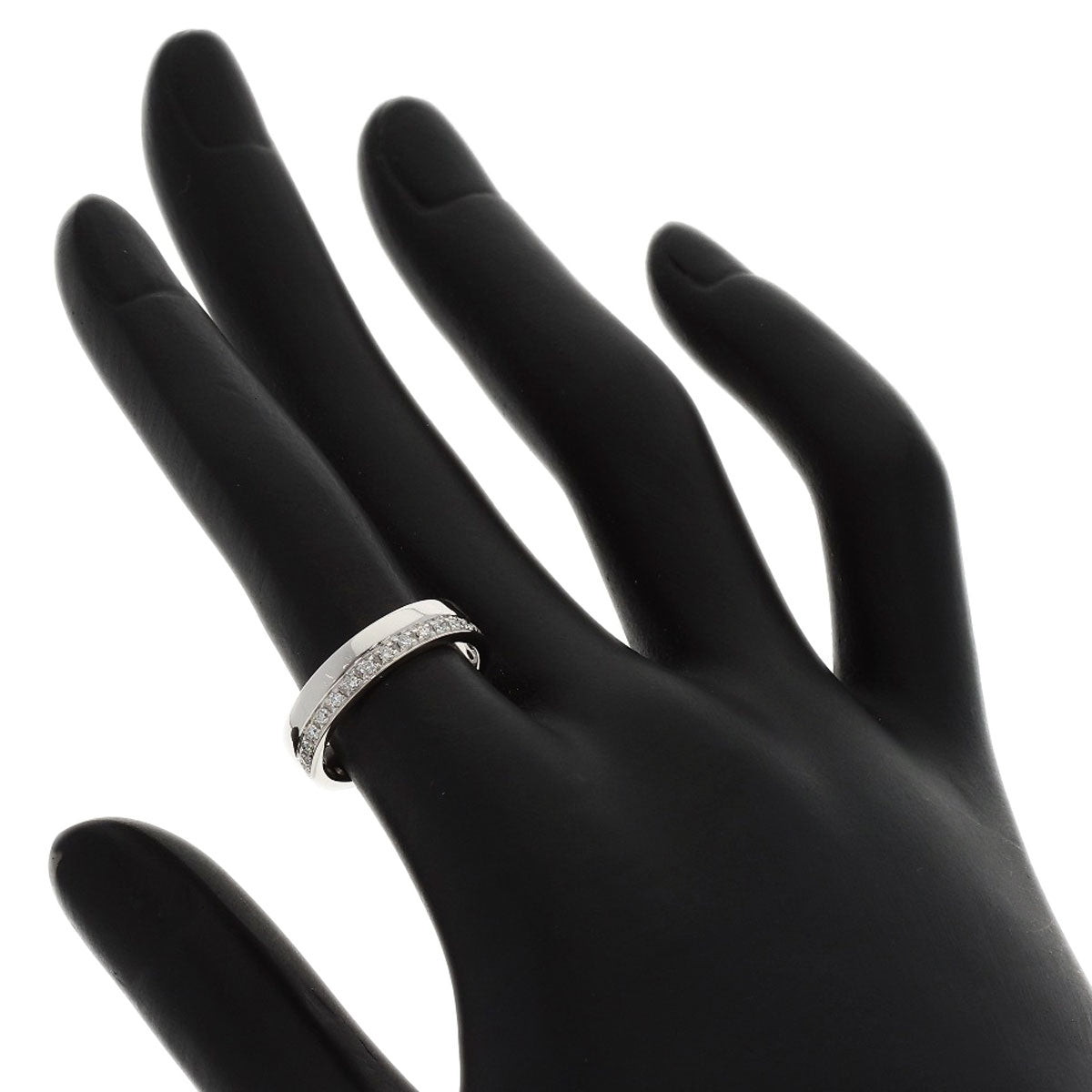 GUCCI Full eternity Diamond Ring K18 White Gold Ladies [Used]