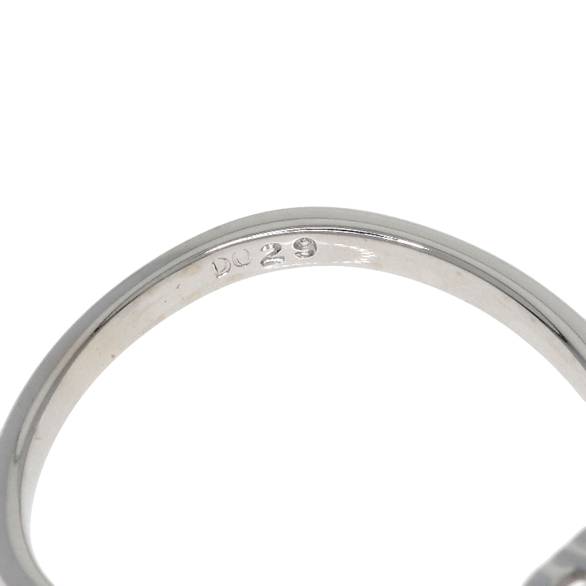 Ponte Vecchio Flower motif Diamond Ring K18 White Gold Ladies [Used]