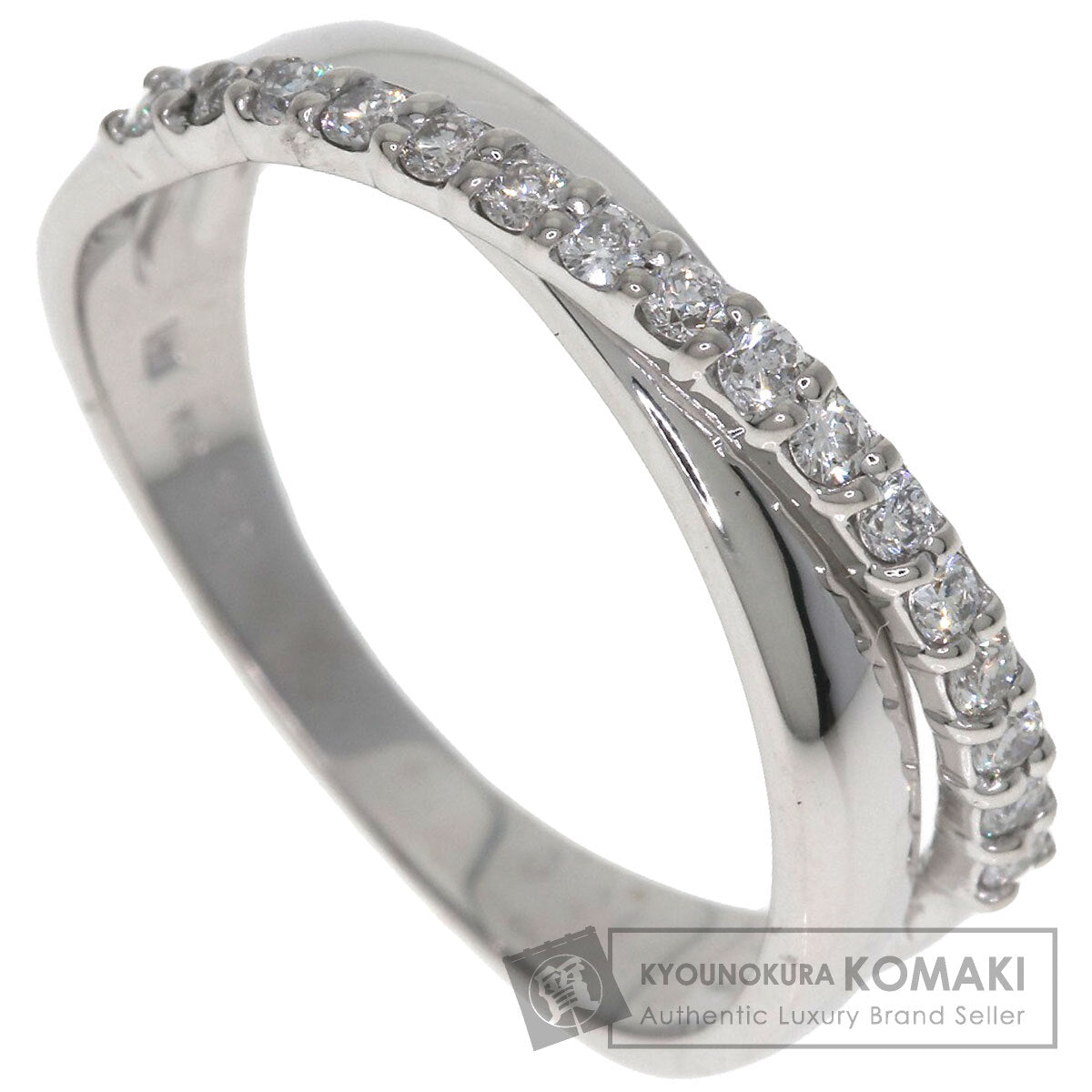 Ponte Vecchio Diamond Ring K18 White Gold Ladies [Used]