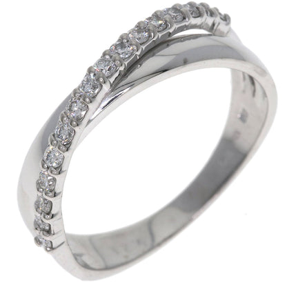 Ponte Vecchio Diamond Ring K18 White Gold Ladies [Used]