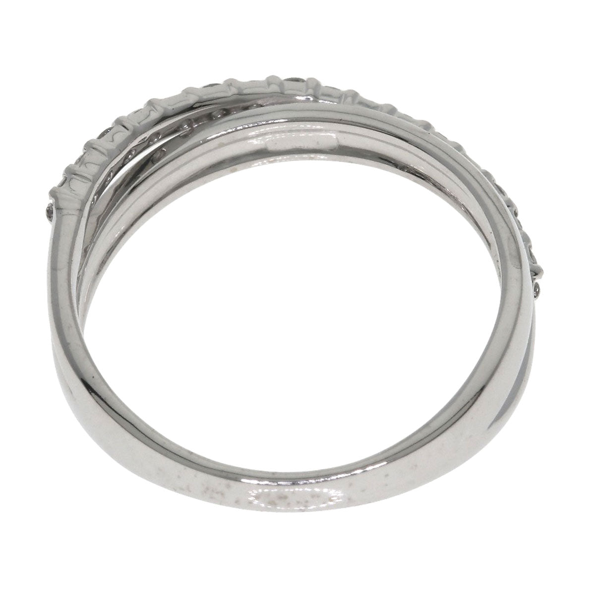 Ponte Vecchio Diamond Ring K18 White Gold Ladies [Used]