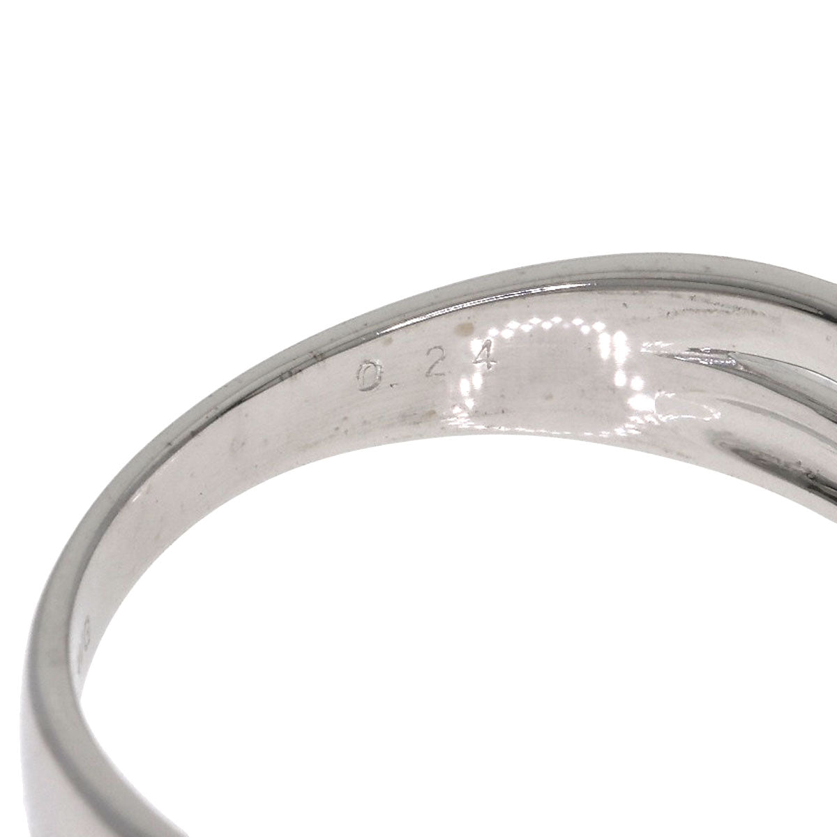 Ponte Vecchio Diamond Ring K18 White Gold Ladies [Used]