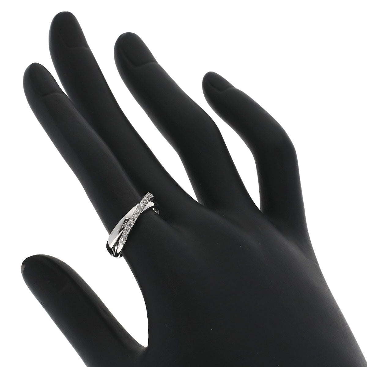 Ponte Vecchio Diamond Ring K18 White Gold Ladies [Used]