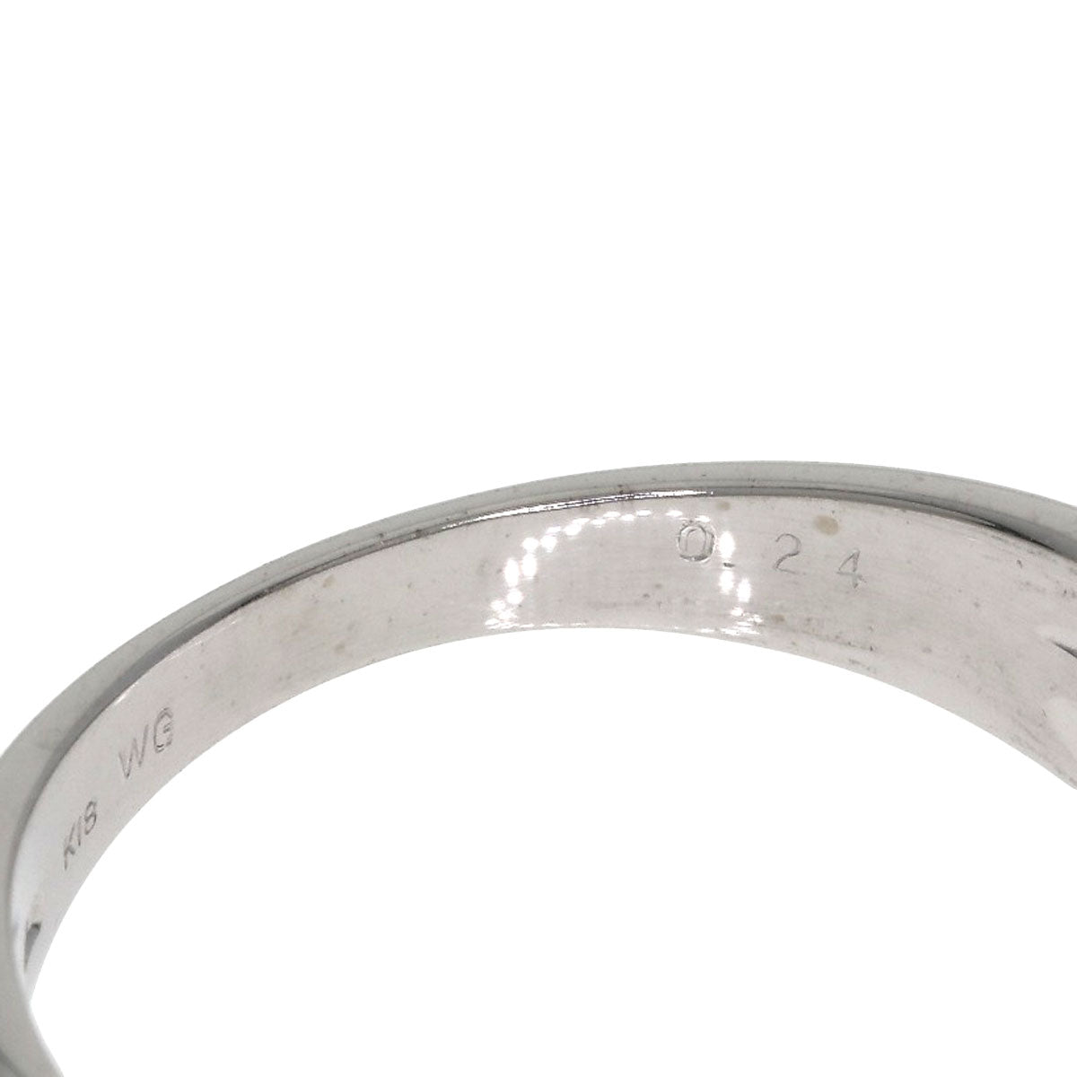 Ponte Vecchio Diamond Ring K18 White Gold Ladies [Used]
