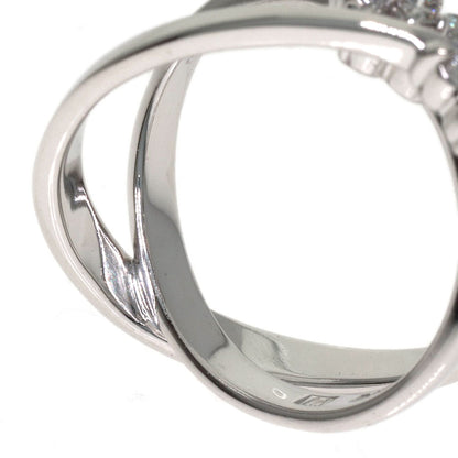 Ponte Vecchio Flower Diamond Ring K18 White Gold Ladies [Used]