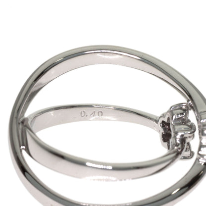 Ponte Vecchio Flower Diamond Ring K18 White Gold Ladies [Used]