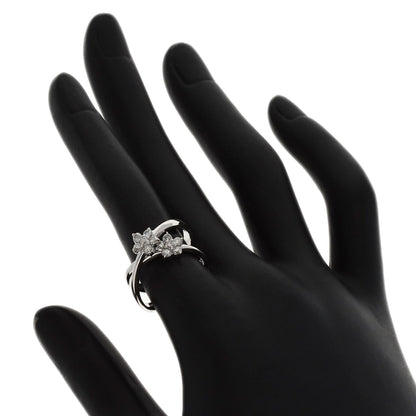 Ponte Vecchio Flower Diamond Ring K18 White Gold Ladies [Used]