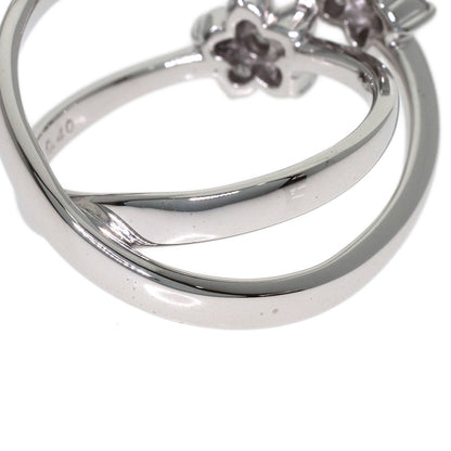 Ponte Vecchio Flower Diamond Ring K18 White Gold Ladies [Used]