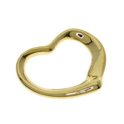 TIFFANY&Co. Open heart Pendant top K18 Yellow Gold Ladies [Used]