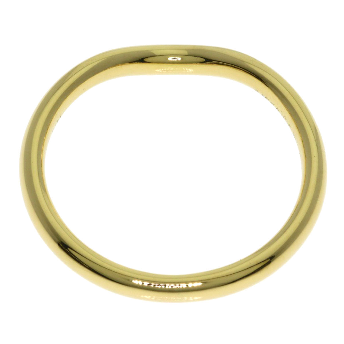 TIFFANY&Co. Curved band Diamond Ring K18 Yellow Gold Ladies [Used]