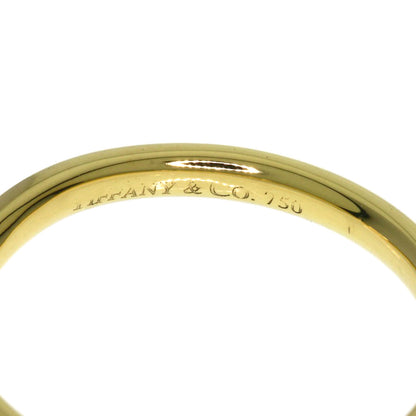 TIFFANY&Co. Curved band Diamond Ring K18 Yellow Gold Ladies [Used]