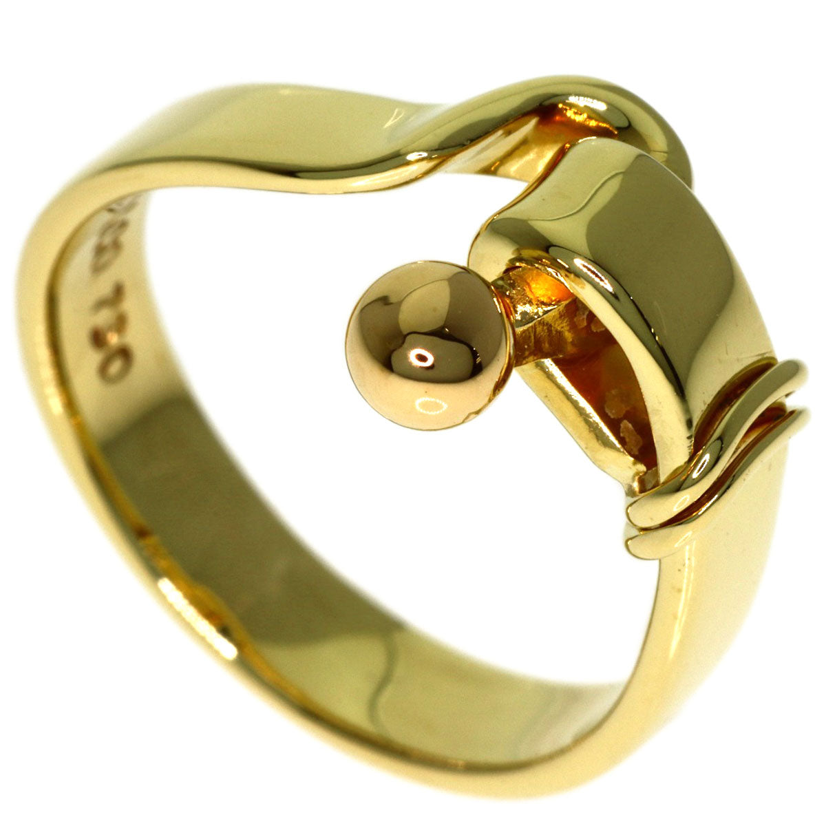 TIFFANY&Co. Hook & Eye Ring K18 Yellow Gold Ladies [Used]