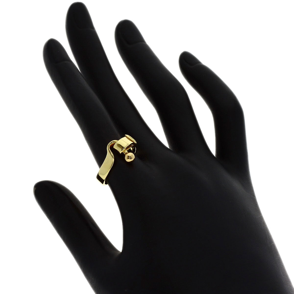 TIFFANY&Co. Hook & Eye Ring K18 Yellow Gold Ladies [Used]