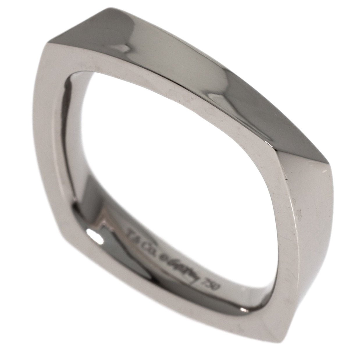 TIFFANY&Co. Frank Gehry Torque Narrow Ring K18 White Gold Ladies [Used]