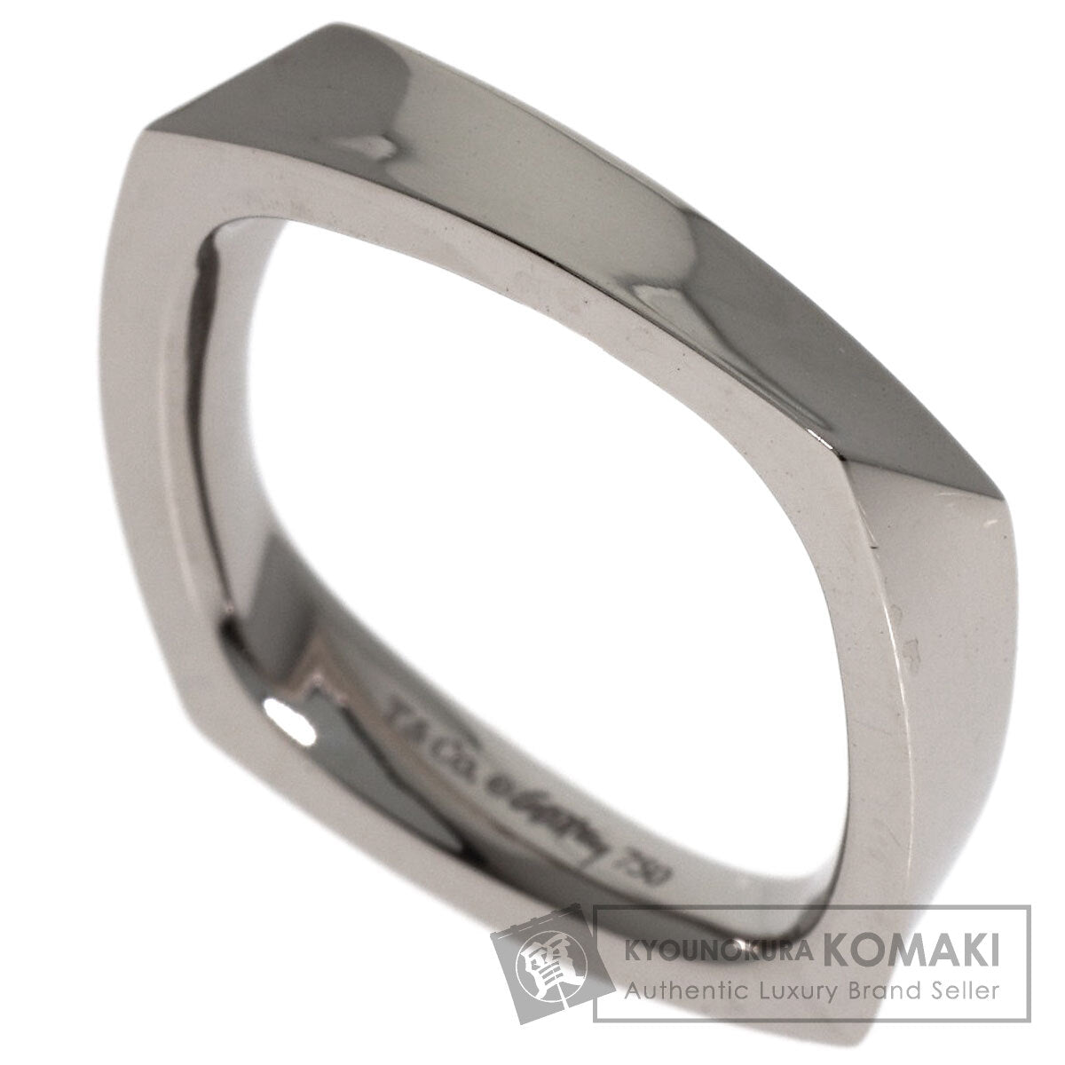 TIFFANY&Co. Frank Gehry Torque Narrow Ring K18 White Gold Ladies [Used]