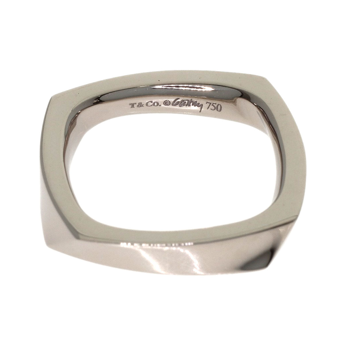 TIFFANY&Co. Frank Gehry Torque Narrow Ring K18 White Gold Ladies [Used]