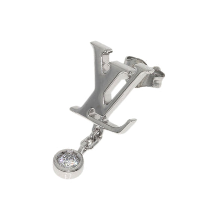 LOUIS VUITTON PUSE Ldylle Blossom LV (Single Item) earring K18 White Gold Ladies [Used]