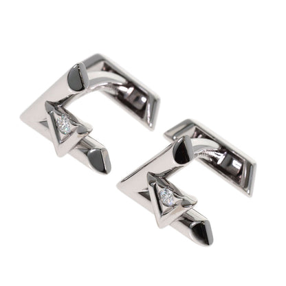 LOUIS VUITTON Vault One Diamond cuffs K18 White Gold mens [Used]