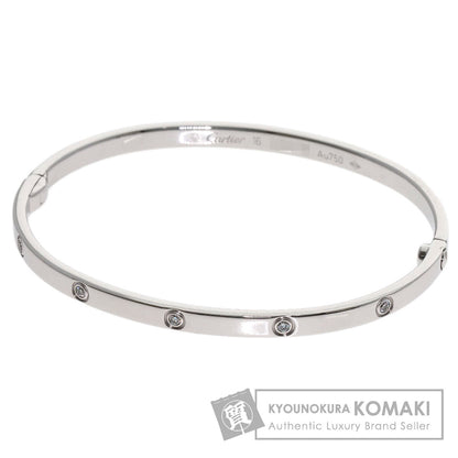 CARTIER LOVE Bracelets SM Full Diamond #16 No Driver Bracelet K18 White Gold Ladies [Used]