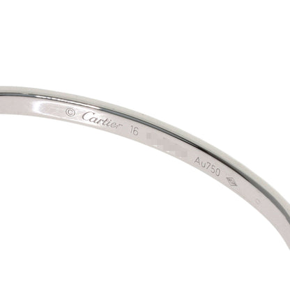 CARTIER LOVE Bracelets SM Full Diamond #16 No Driver Bracelet K18 White Gold Ladies [Used]