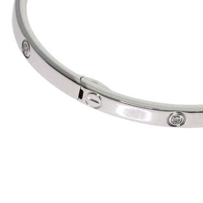 CARTIER LOVE Bracelets SM Full Diamond #16 No Driver Bracelet K18 White Gold Ladies [Used]