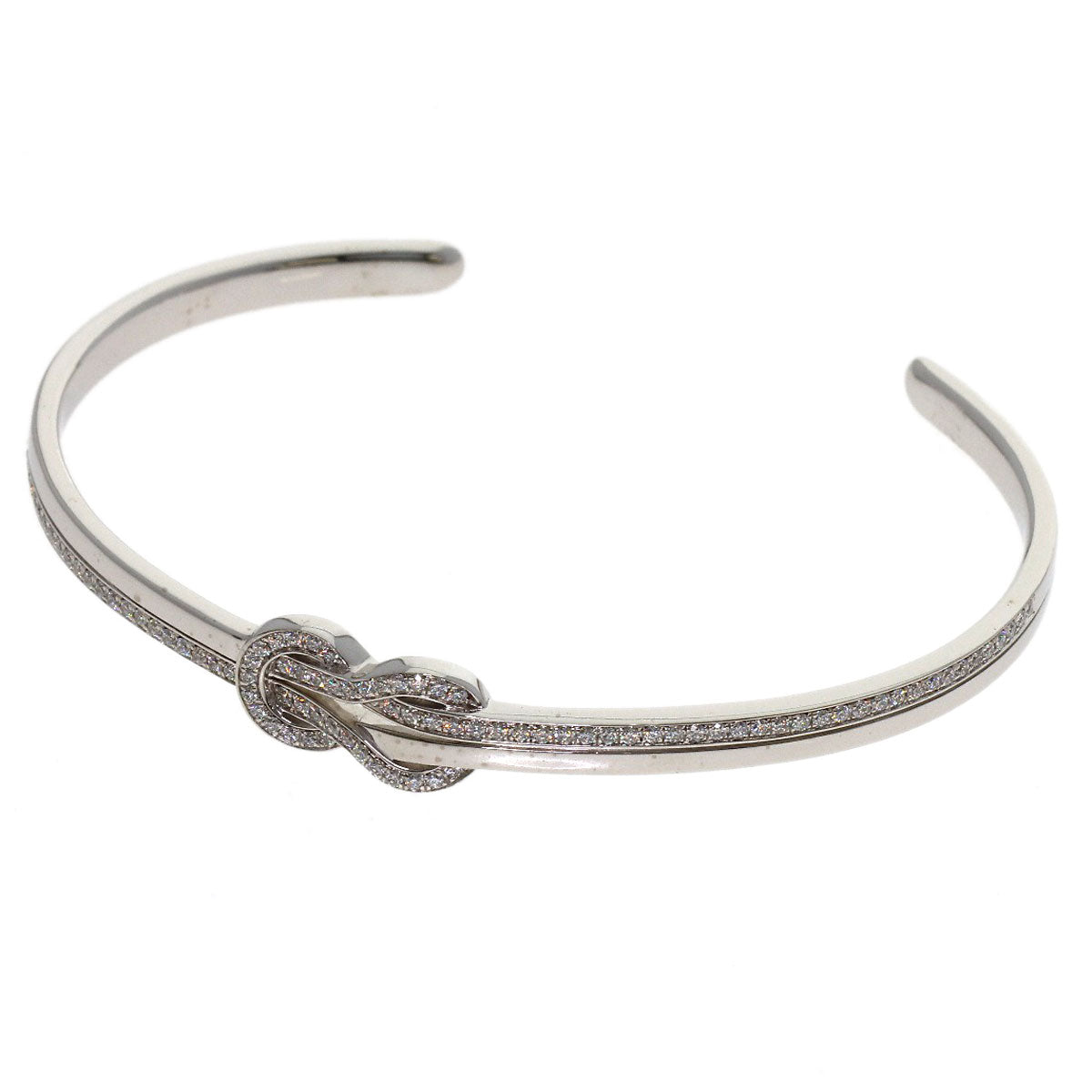 FRED Chance Infinie Diamond Bangle #15 Bracelet K18 White Gold Ladies [Used]