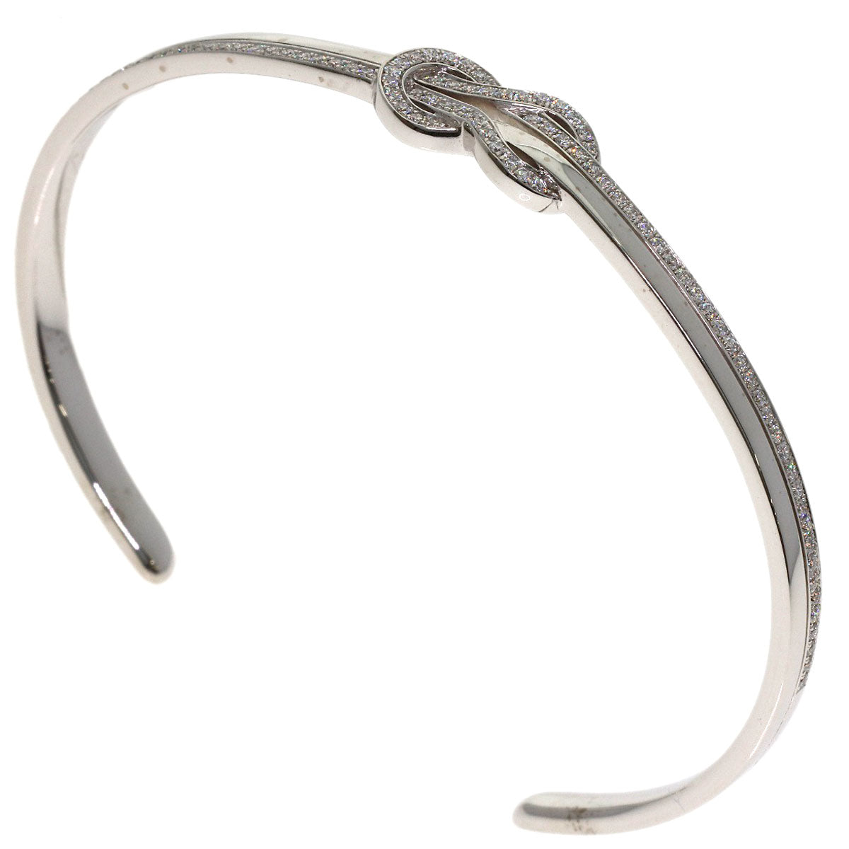 FRED Chance Infinie Diamond Bangle #15 Bracelet K18 White Gold Ladies [Used]