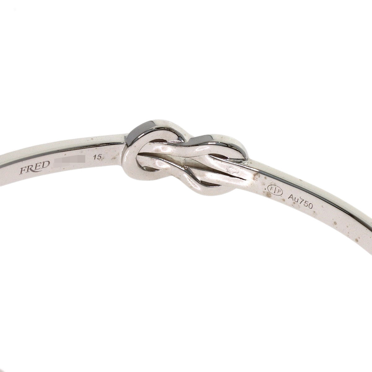 FRED Chance Infinie Diamond Bangle #15 Bracelet K18 White Gold Ladies [Used]