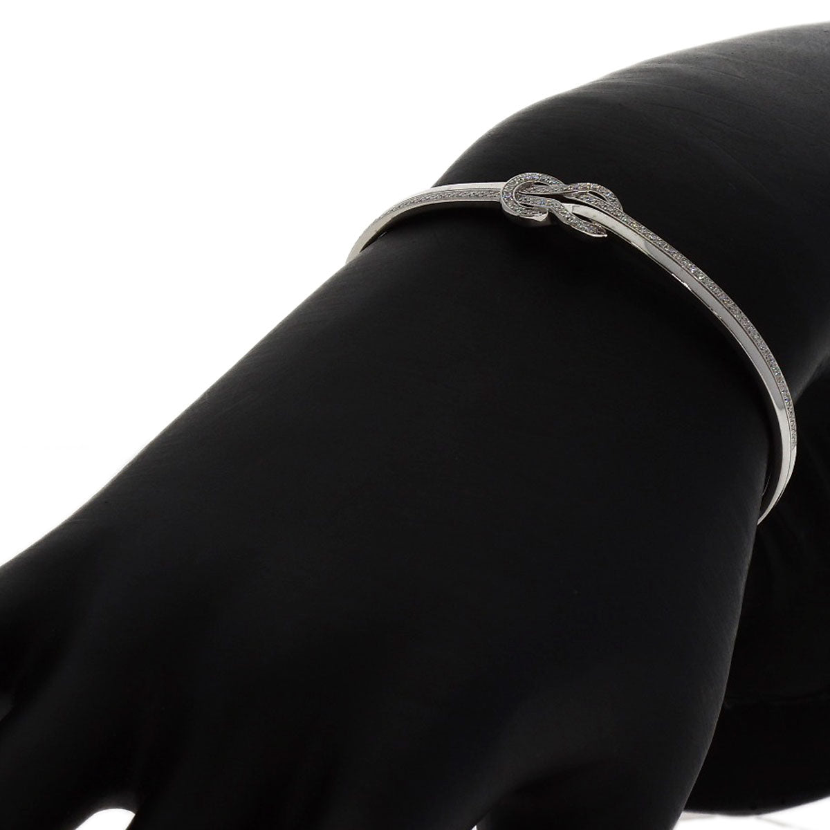 FRED Chance Infinie Diamond Bangle #15 Bracelet K18 White Gold Ladies [Used]