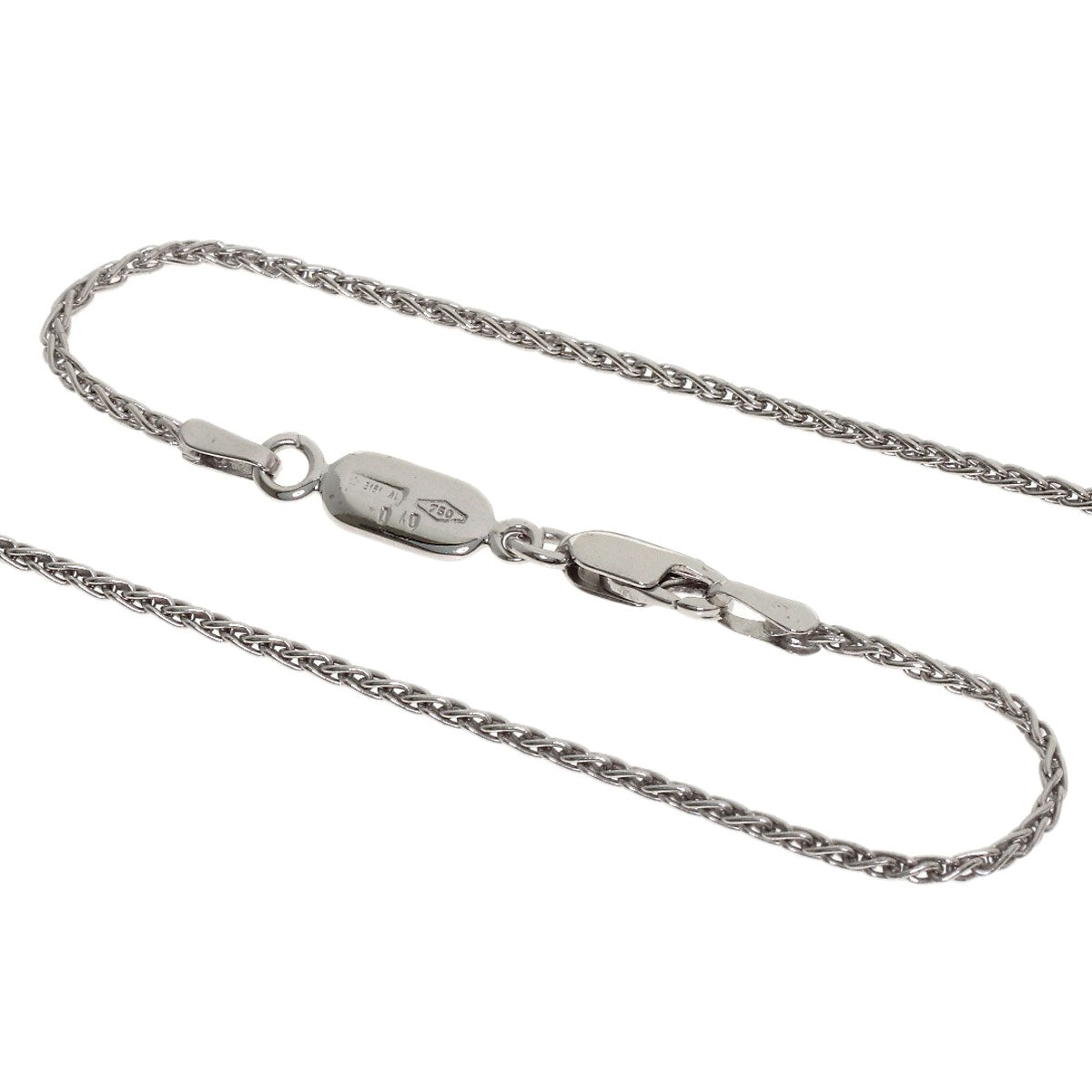 Damiani Cross diamond Necklace K18 White Gold Ladies [Used]
