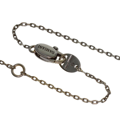 Damiani Belle Epoque Square Black Brunette Diamond Necklace K18 White Gold Ladies [Used]