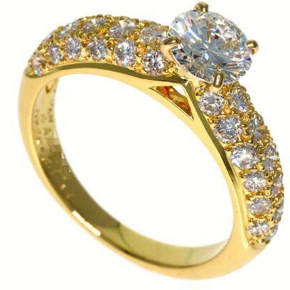 Van Cleef & Arpels Diamond Pavé Ring K18 Yellow Gold Ladies [Used]