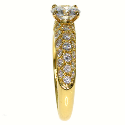 Van Cleef & Arpels Diamond Pavé Ring K18 Yellow Gold Ladies [Used]