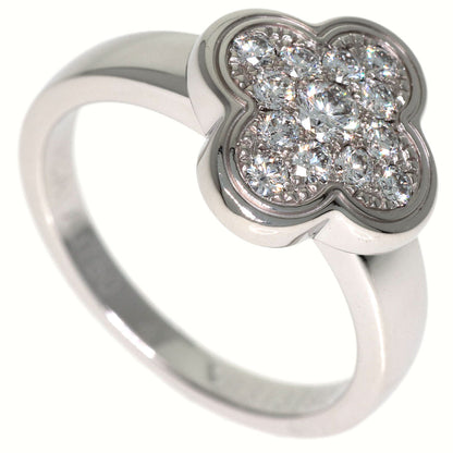 Van Cleef & Arpels Pure Alhambra Small Model Diamond Ring K18 White Gold Ladies [Used]