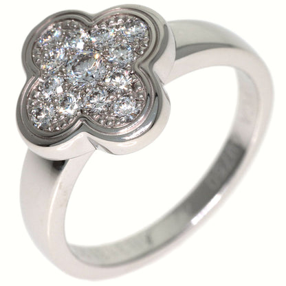 Van Cleef & Arpels Pure Alhambra Small Model Diamond Ring K18 White Gold Ladies [Used]