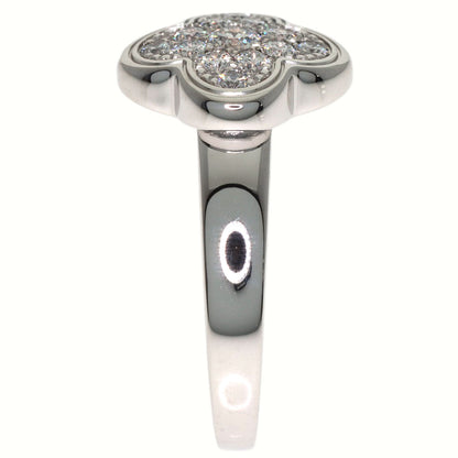 Van Cleef & Arpels Pure Alhambra Small Model Diamond Ring K18 White Gold Ladies [Used]