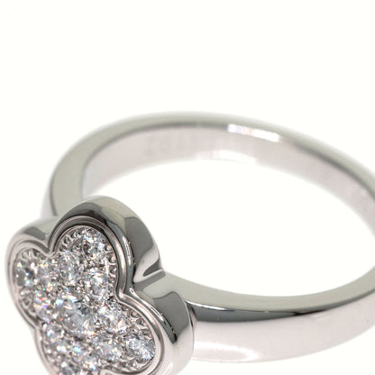 Van Cleef & Arpels Pure Alhambra Small Model Diamond Ring K18 White Gold Ladies [Used]