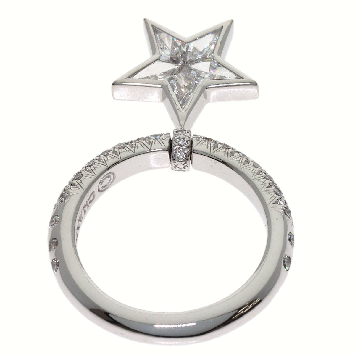 CHANEL Comet Diamond Ring K18 White Gold Ladies [Used]