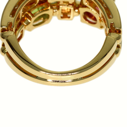 BVLGARI Allegra Multistone Diamond Ring K18 Yellow Gold Ladies [Used]