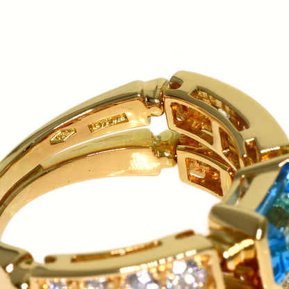 BVLGARI Allegra Multistone Diamond Ring K18 Yellow Gold Ladies [Used]