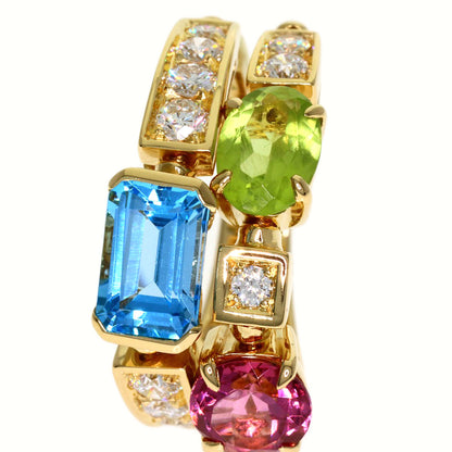 BVLGARI Allegra Multistone Diamond Ring K18 Yellow Gold Ladies [Used]