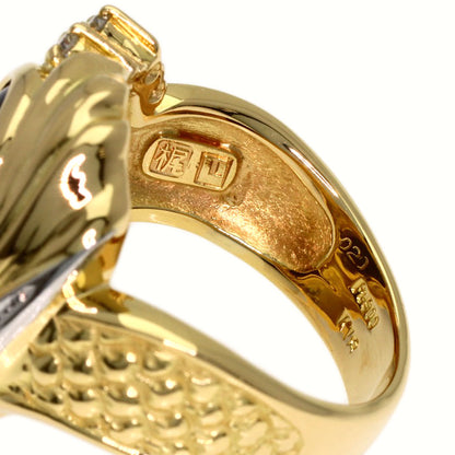 MITSUO KAJI Emmayu Diamond Ring K18 Yellow Gold PT900Ladies [Used]