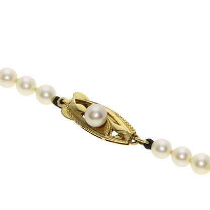 MIKIMOTO Pearl Pearl Necklace K14 Yellow Gold Ladies [Used]