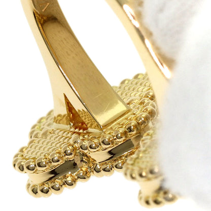 Van Cleef & Arpels Lucky Alhambra Entre les Doigts #50 Ring K18 Yellow Gold Ladies [Used]