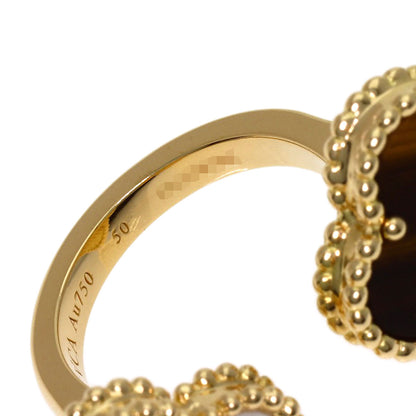 Van Cleef & Arpels Lucky Alhambra Entre les Doigts #50 Ring K18 Yellow Gold Ladies [Used]