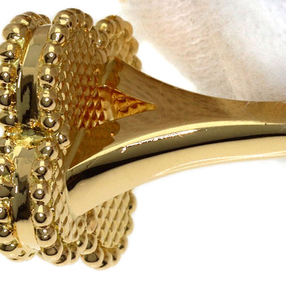 Van Cleef & Arpels Lucky Alhambra Entre les Doigts #50 Ring K18 Yellow Gold Ladies [Used]