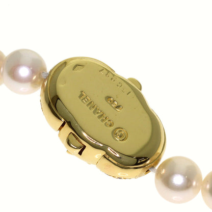 CHANEL Comet Pearl Pearl Diamond Necklace K18 Yellow Gold Ladies [Used]