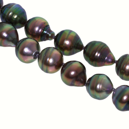TASAKI Baroque Black Pearl Necklace Silver Ladies [Used]